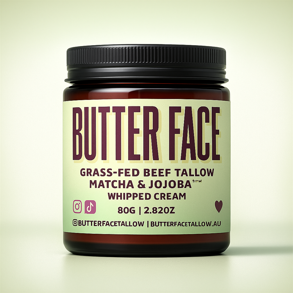 Matcha Grass-fed Beef Tallow Whipped Cream